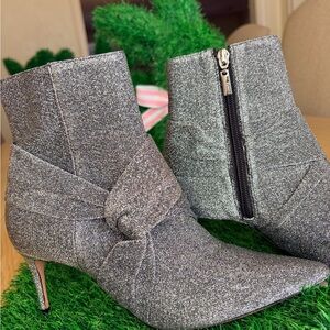 SCHUTZ Glittery Gray Ankle Boots